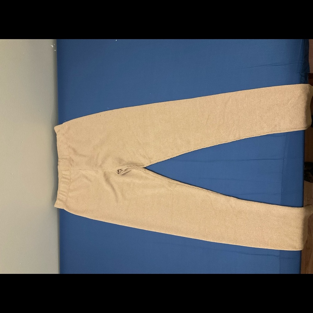 Tan ribbed leggings from Urban Outfitters, medium